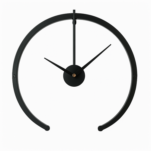 Open round design wall clock 50cm Bolt - vue 6 sur 5