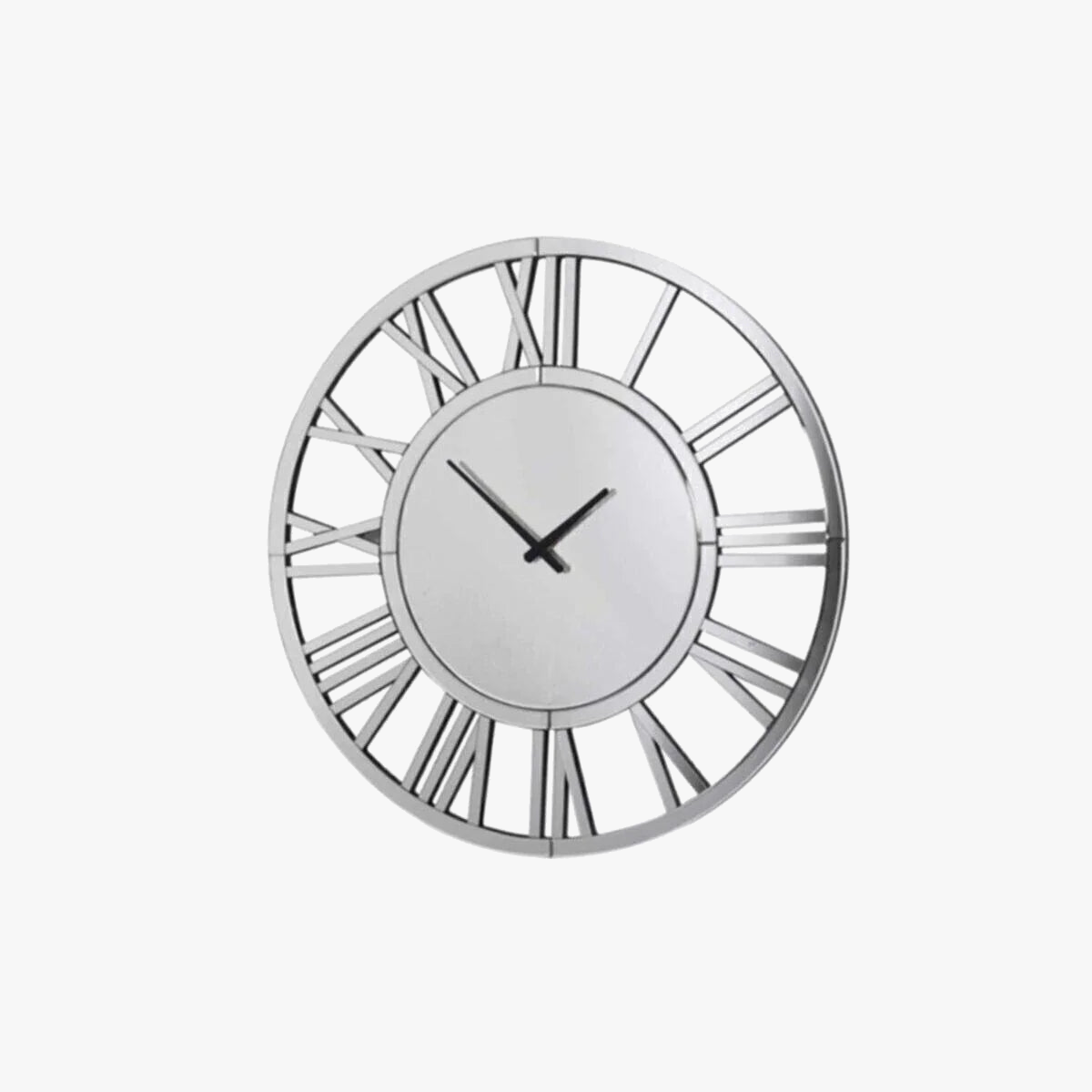 modern design 3d mirror wall clock silent for home decor