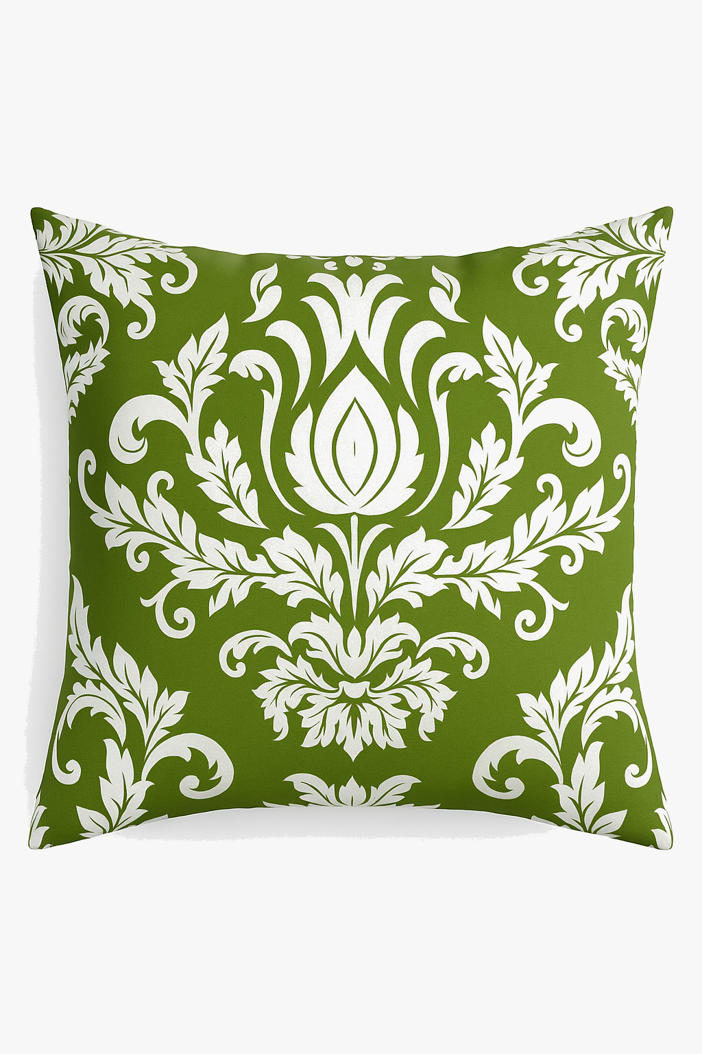 Creative green leaf patterned cushion cover