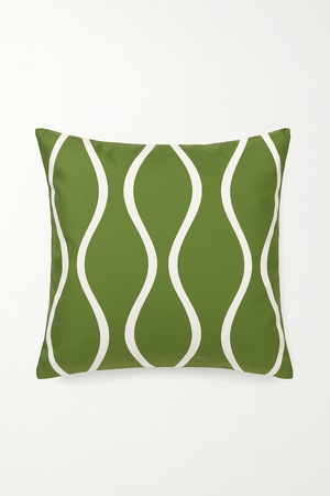 housse de coussin créative à motifs de feuilles vertes