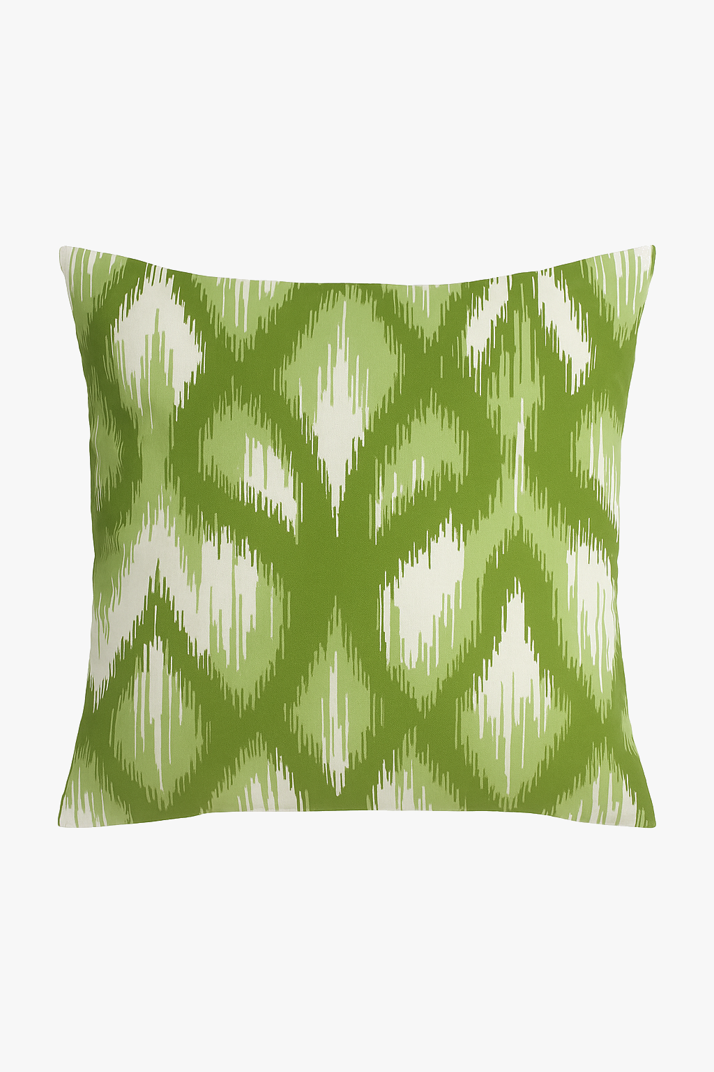 Decorative cushion cover with creative green leaves for interiors
