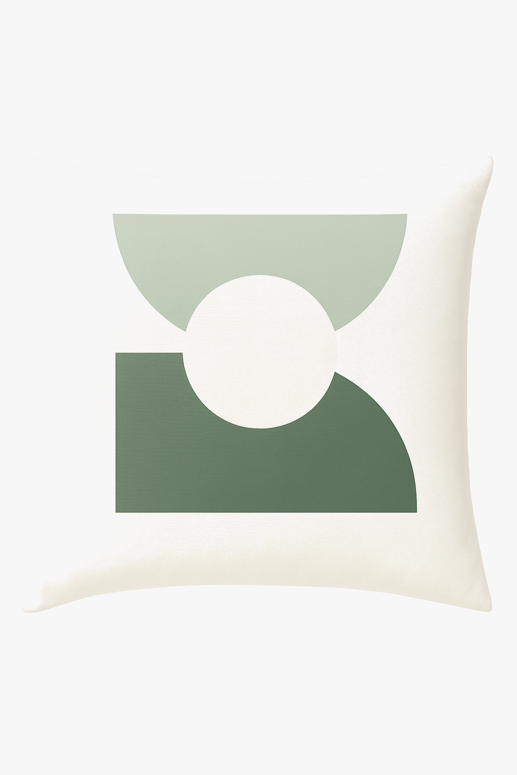 Decorative cushion cover with green leaves for a creative style