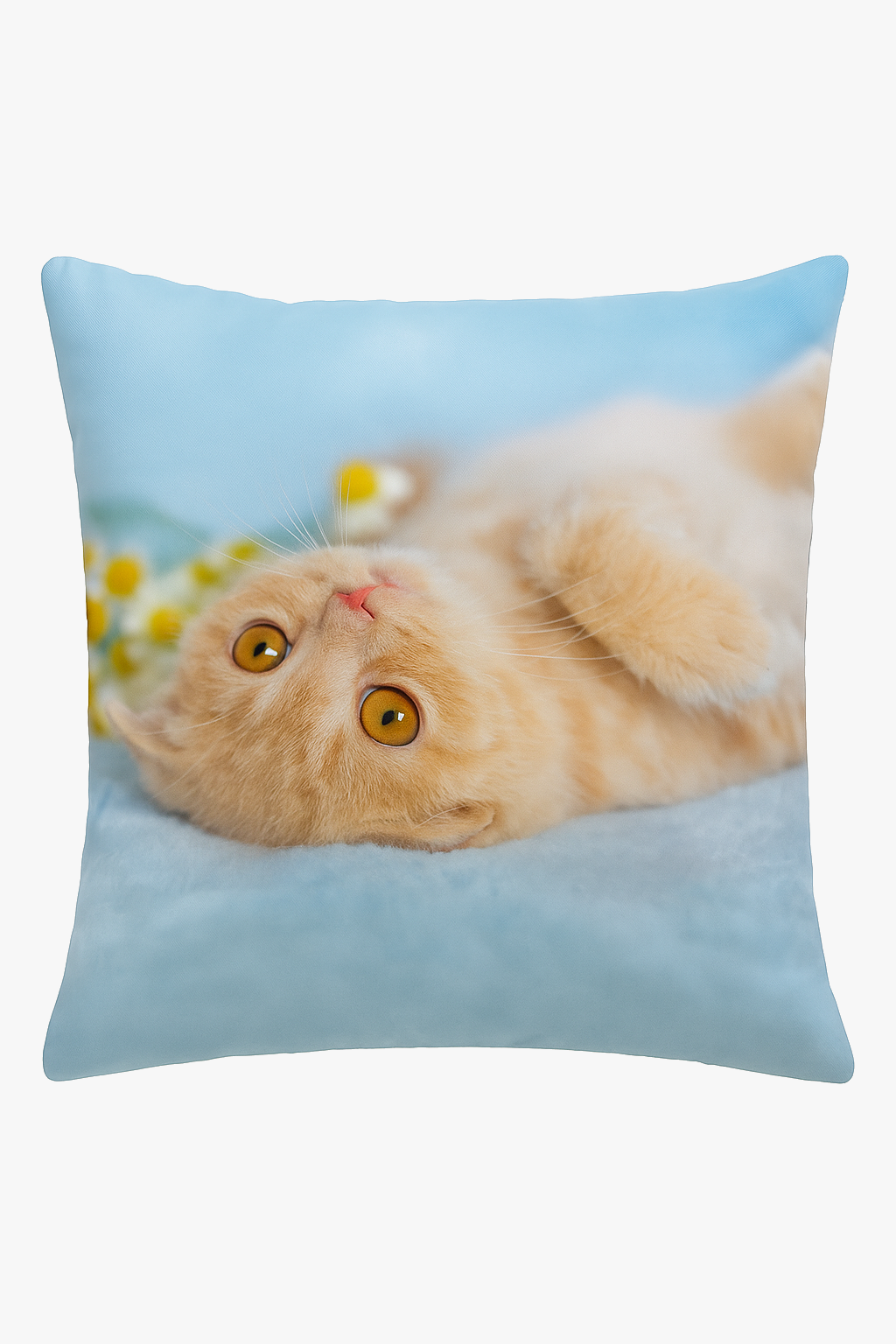 Decorative cushion cover with cute cat pattern for your space