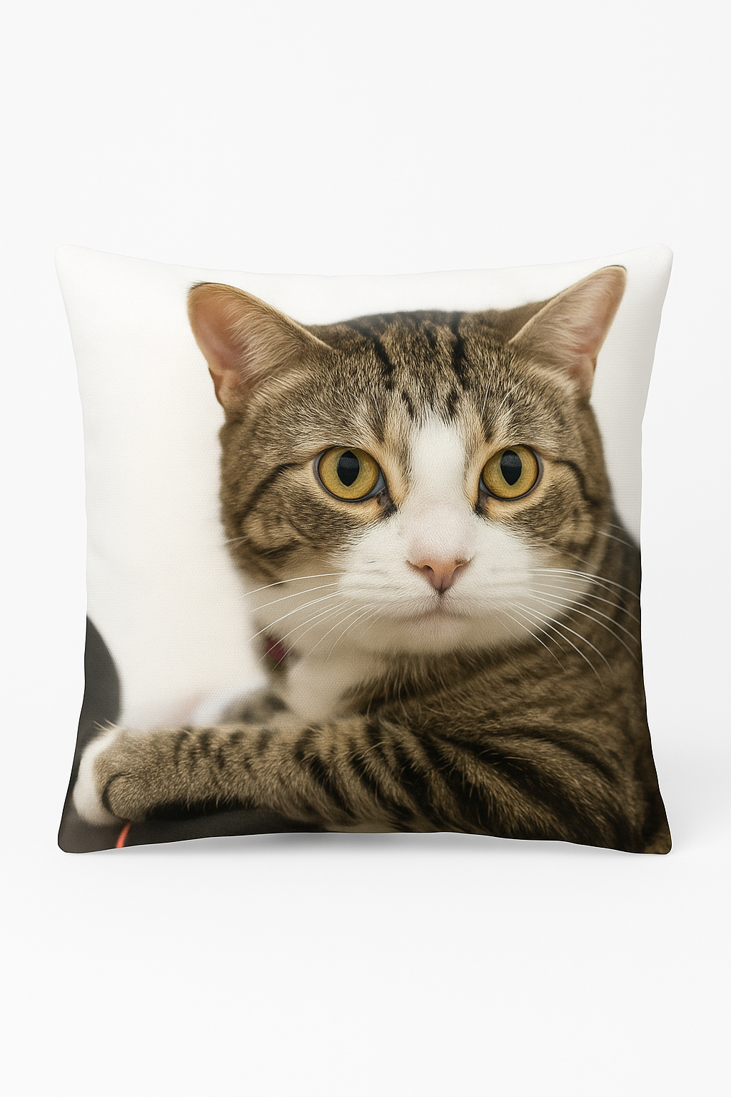 Decorative cushion cover with cute cat pattern