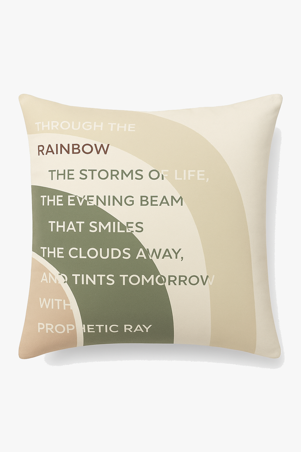 Decorative green abstract floral cushion cover