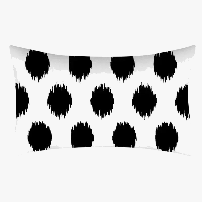 Decorative black and white geometric cushion cover for sofa