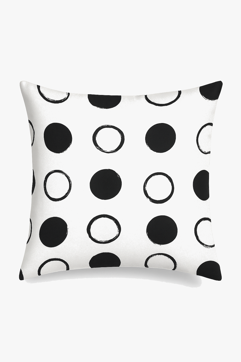 Black and white geometric cushion cover modern design