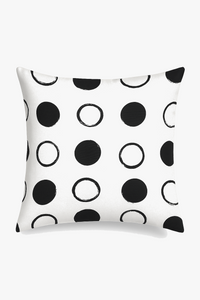 Black and white geometric cushion cover modern design