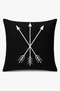 Geometric black and white cushion cover modern design