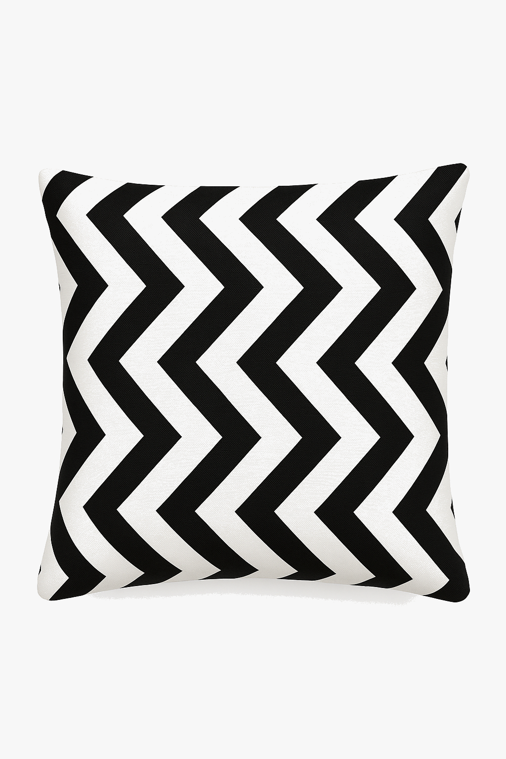 Modern black and white geometric cushion cover