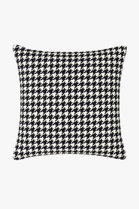 Modern black and white geometric cushion cover