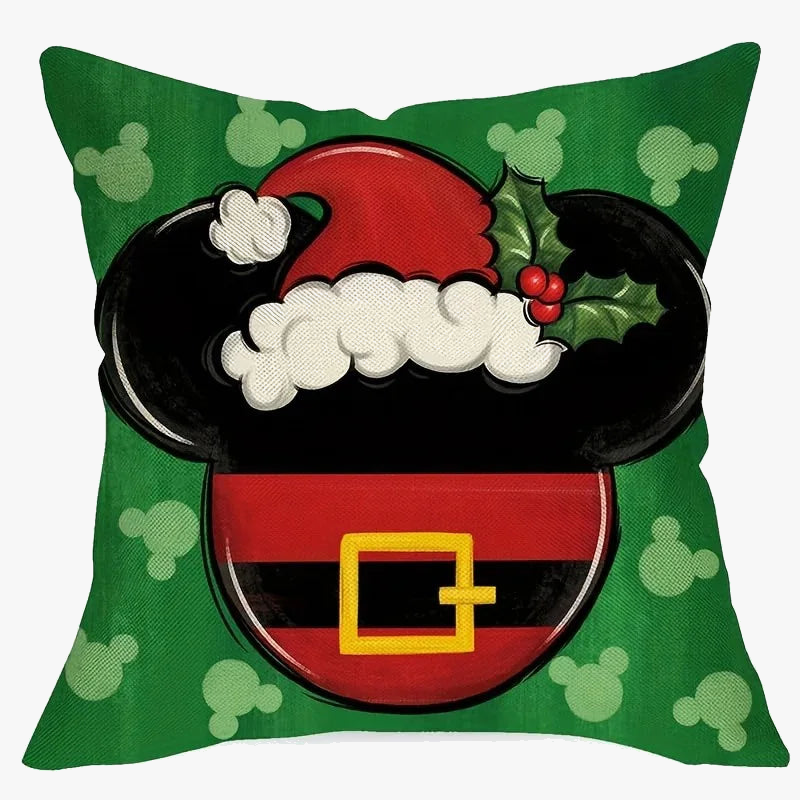 Mickey and Minnie decorative Christmas cushion cover