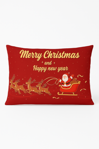 Red Christmas cushion cover for interior decoration