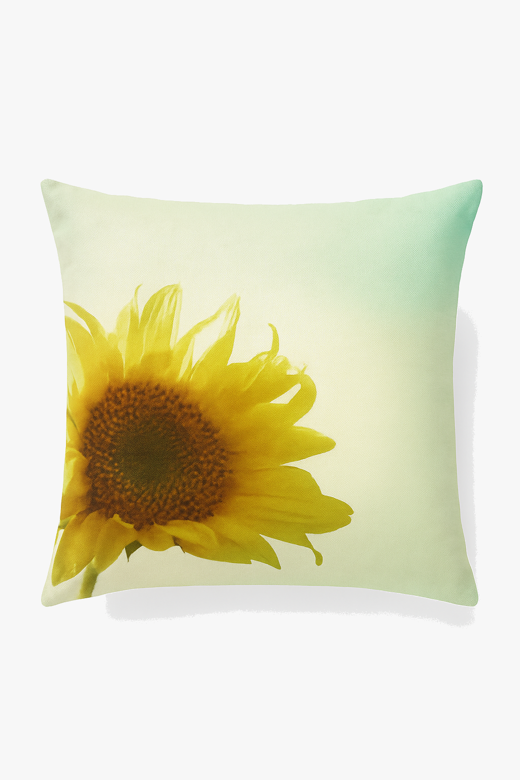 Decorative sunflower cushion cover for summer