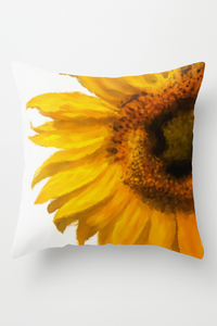 Decorative sunflower cushion cover for summer