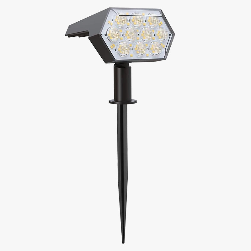 KHTO outdoor solar lights 92 LED garden spotlights IP67 waterproof 2-in-1 for porch and yard