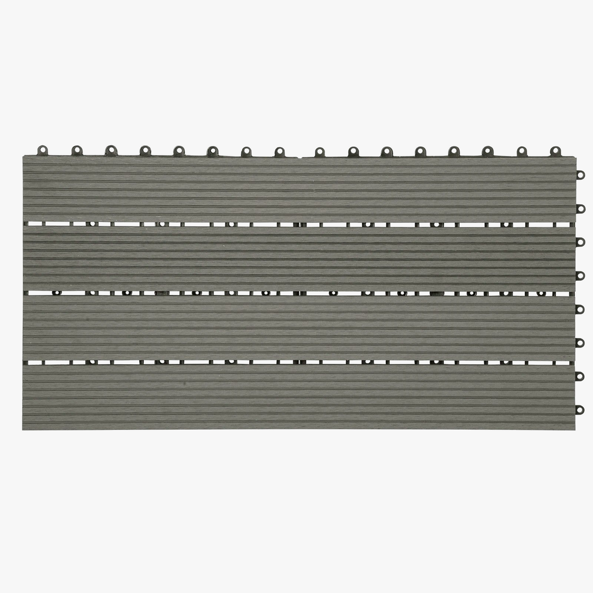 Clip-on wpc decking boards wood effect 30x60 1m²