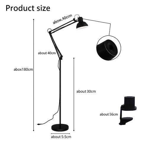 Modern adjustable designer floor lamp - vue 4 sur 5
