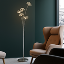 Modern designer LED floor lamp in flower shape