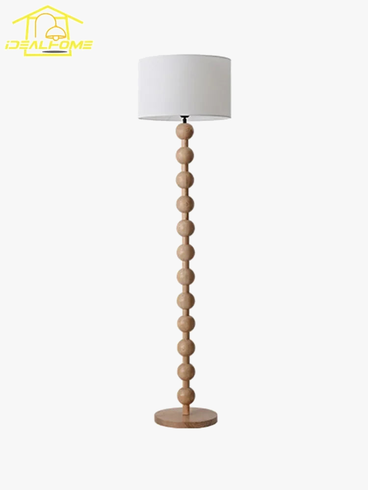 Japanese wabi-sabi wooden floor lamp for interior decoration