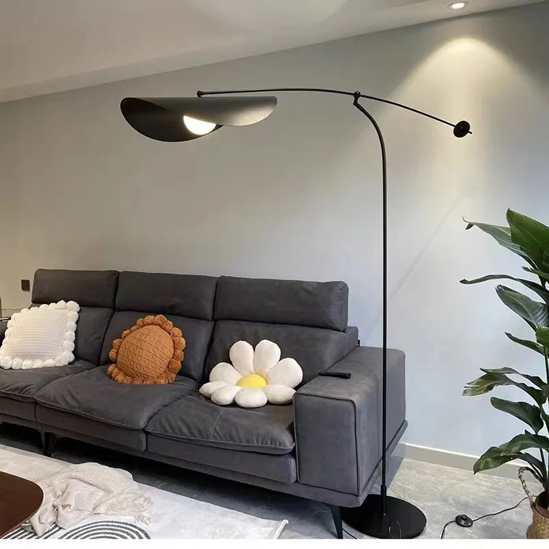 Modern minimalist designer fishing LED floor lamp
