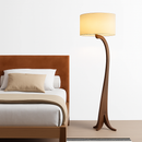 Modern wooden LED floor lamp with contemporary design