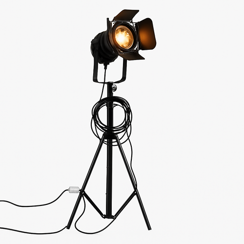 Retro Industrial Projector Floor Lamp