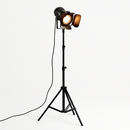 Adjustable tripod spotlight floor lamp cinema style