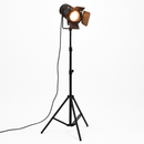 Adjustable tripod spotlight floor lamp cinema style