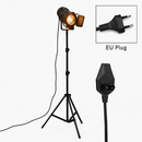 Adjustable tripod spotlight floor lamp cinema style