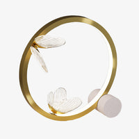 Gold metallic butterfly LED table lamp