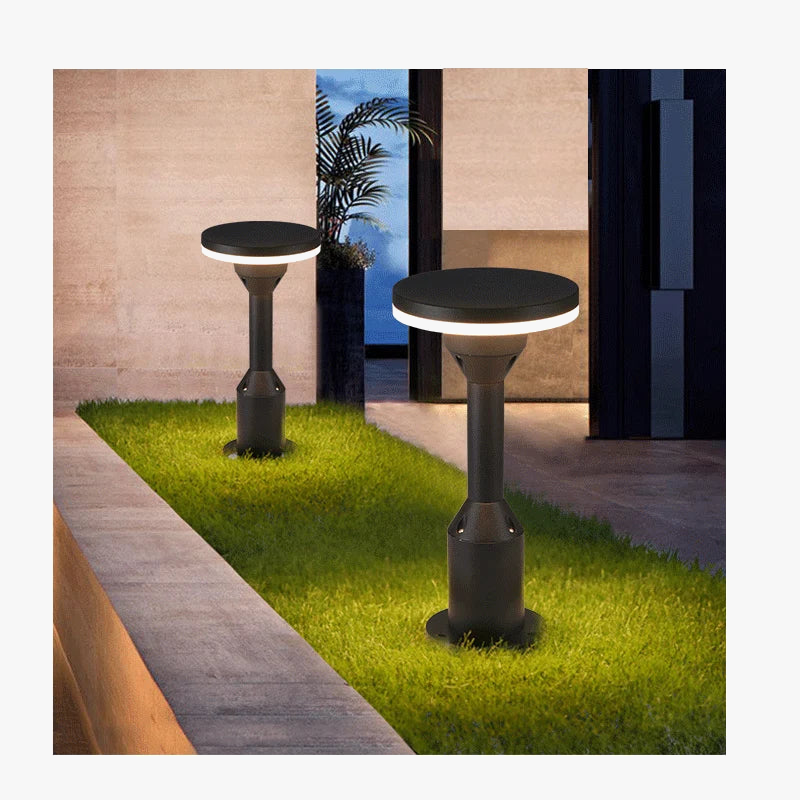 LED bollard lamp for outdoor landscape lighting