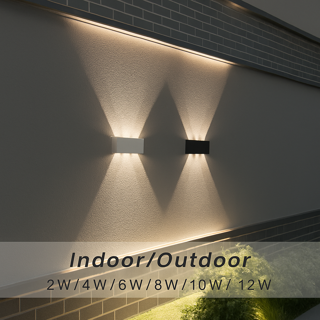 Outdoor LED Wall Light Lamp Waterproof IP65 Indoor Wall Light 4W6W 8W 10W Aluminum Garden Lights Bedroom Living Room Stairs Lighting