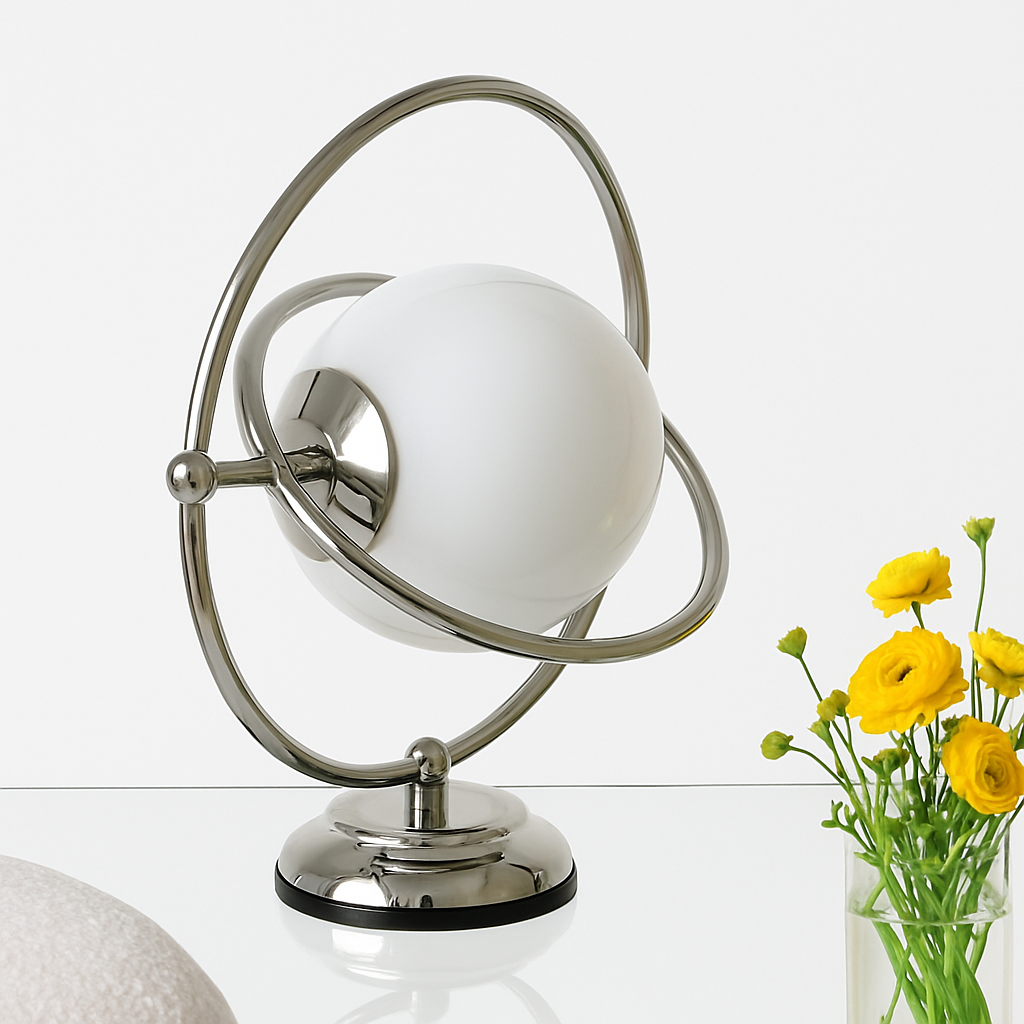 Italian designer rotating glass desk lamp