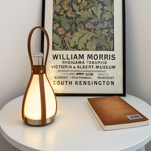 Glass bottle design LED desk lamp for indoor and outdoor - vue 3 sur 8