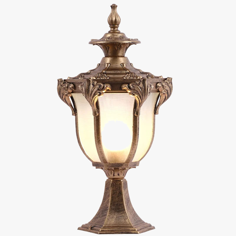 waterproof outdoor pillar lamp for garden and courtyard