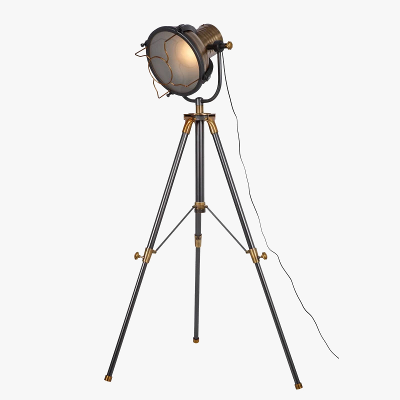 Retro industrial floor lamp for café, office and bar