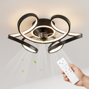 Modern LED ceiling fan lamp with remote control