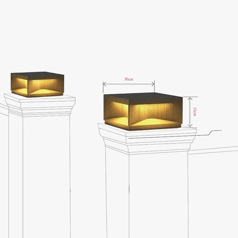 Waterproof LED lamp for decorative outdoor lighting