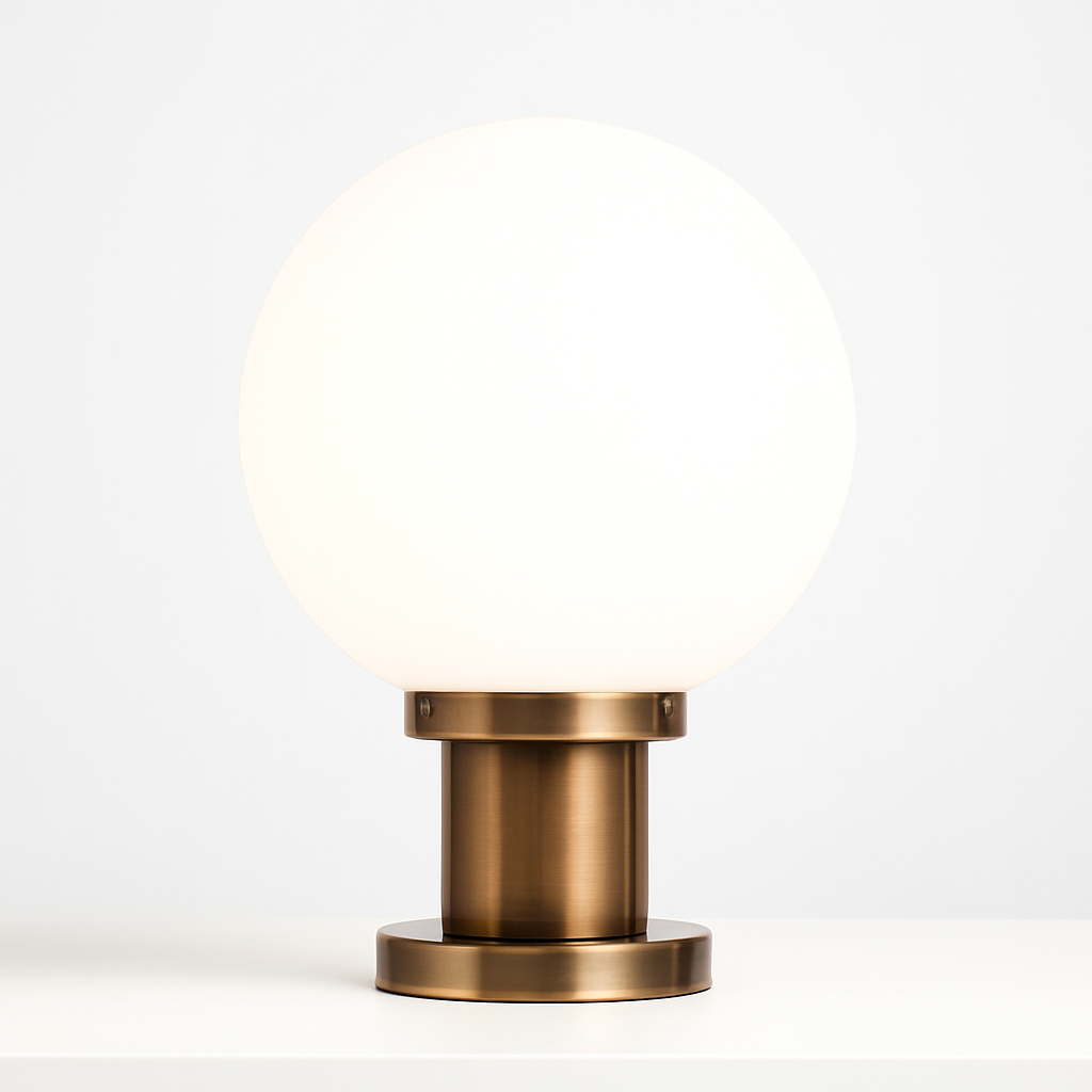 Waterproof outdoor pillar ball lamp for decorative lighting