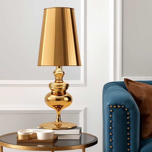 Modern chrome table lamp living - vue 3 sur 10