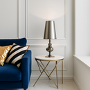 Modern chrome table lamp living