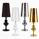 Modern chrome table lamp living