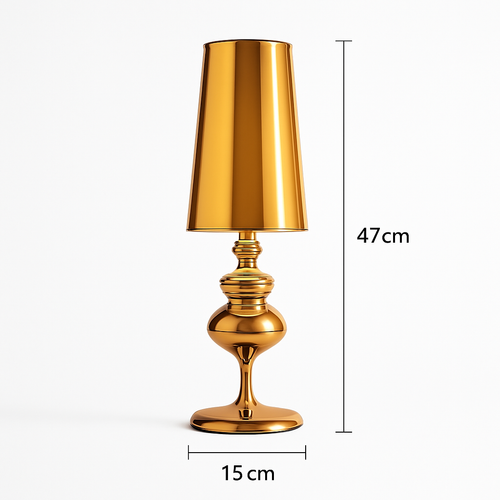 Modern chrome table lamp living - vue 9 sur 10