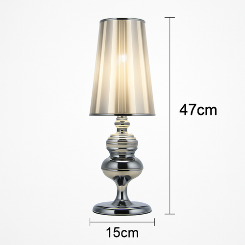 Modern chrome table lamp living
