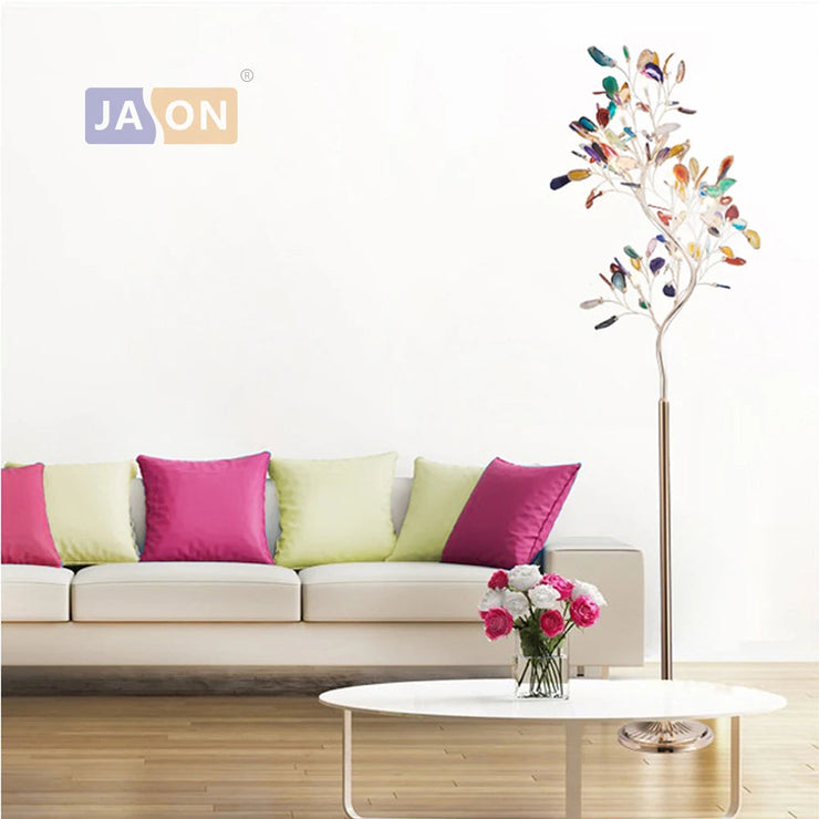 Nordic iron agate tree designer table lamp