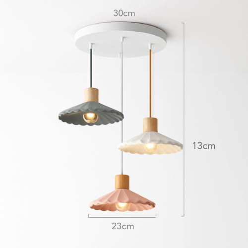 Nordic single LED pendant lamp - vue 3 sur 16