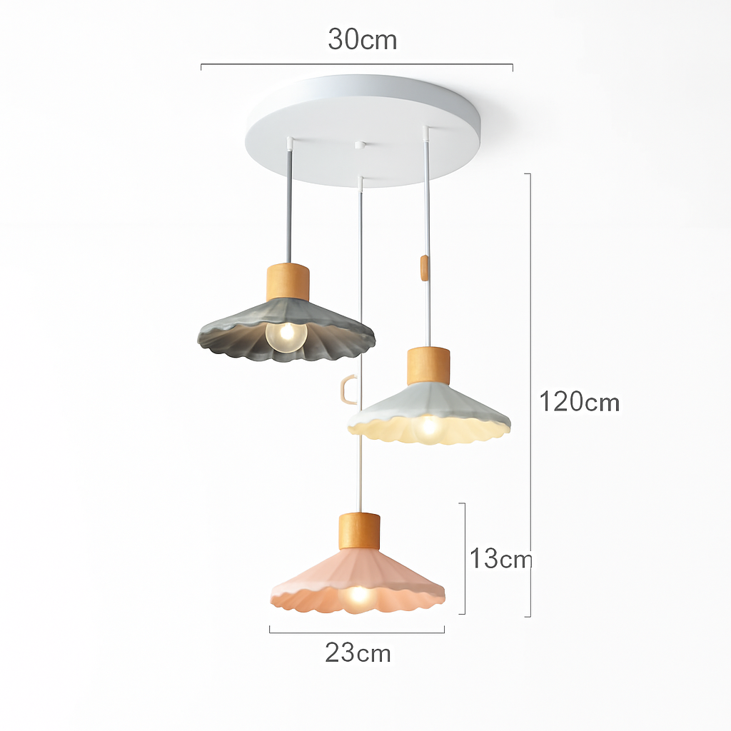 Nordic single LED pendant lamp - vue 14 sur 16
