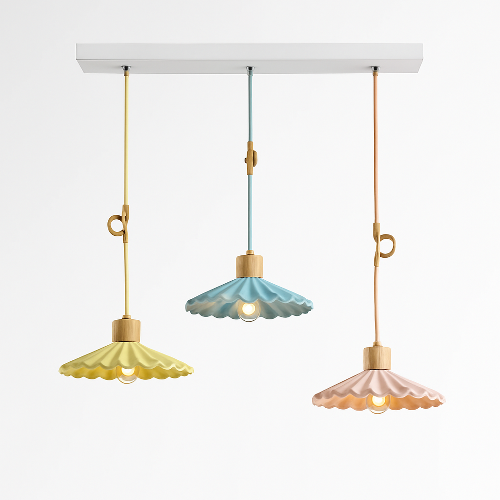 Nordic single LED pendant lamp