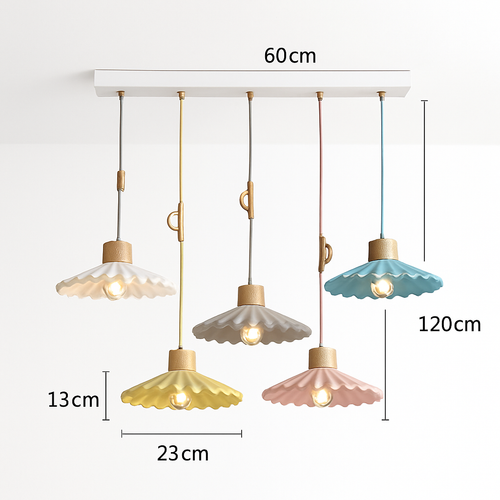 Nordic single LED pendant lamp - vue 17 sur 16